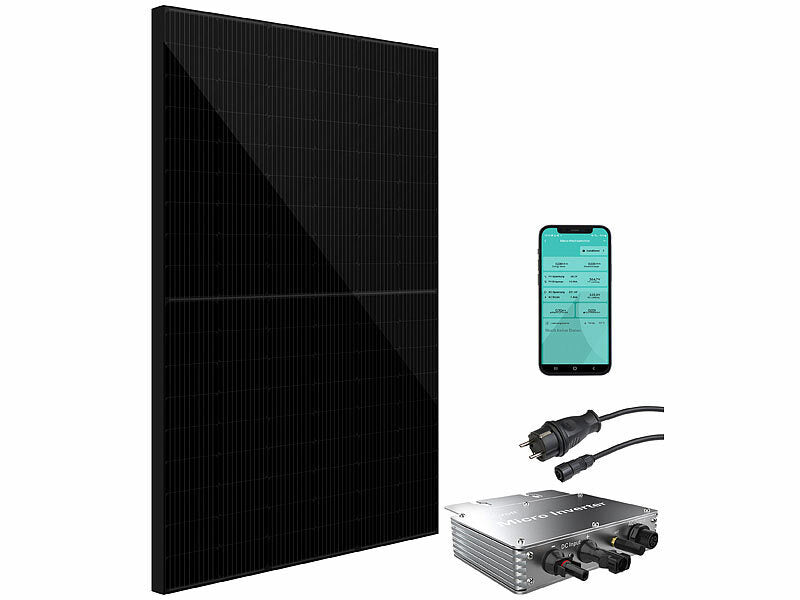 Balkon-Solaranlage Steckdose: WLAN-Wechselrichter 350W inkl.App
