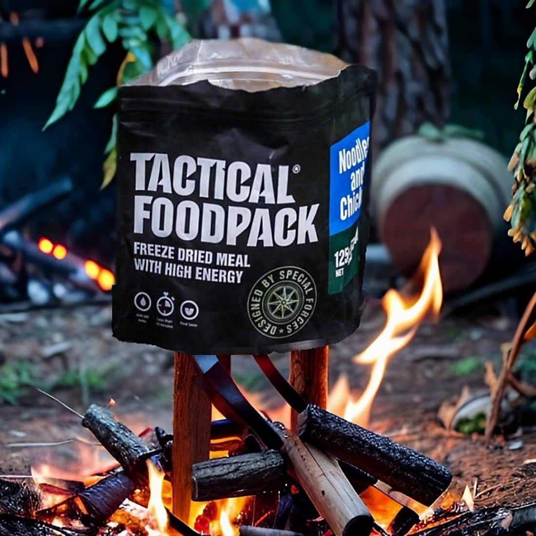 Tactical Foodpack Rice and Pork - Taktische Notfallnahrung für Spezialkräfte in Krisensituationen