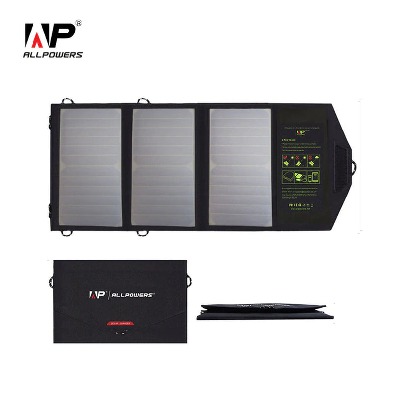 2USB Ports 21W Solar Charger, Portable Solar Panel，Outdoor Emergency Backup Power for Camping Iphone Gopro Ipad Huawei